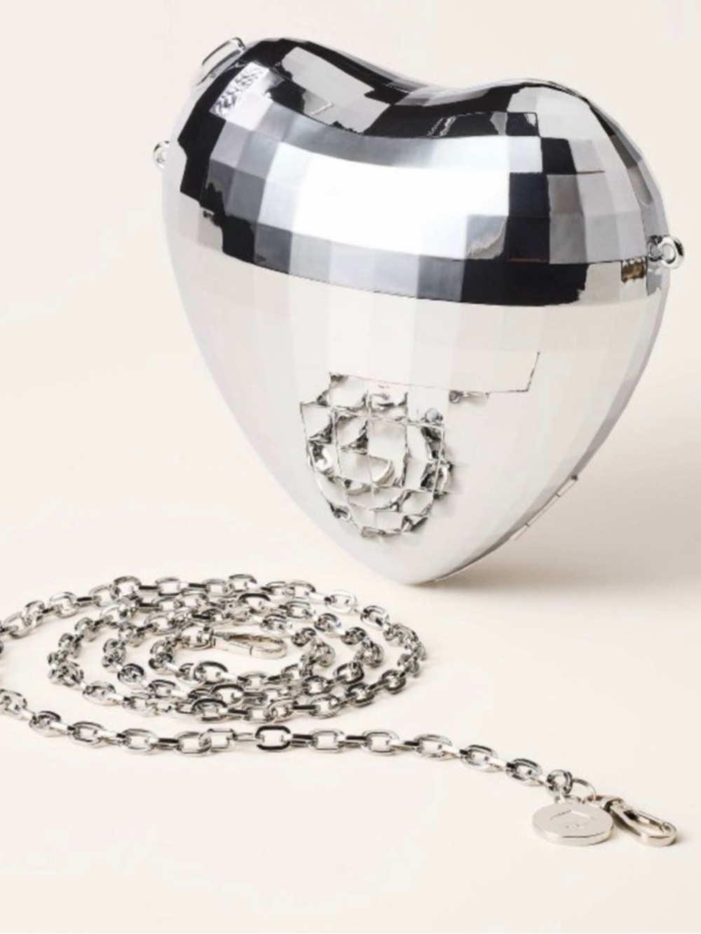 kate spade Silver Heart Disco Crossbody Bag
